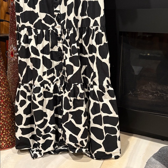 Zara Cow Print Shirt Dress - Picture 4 of 5